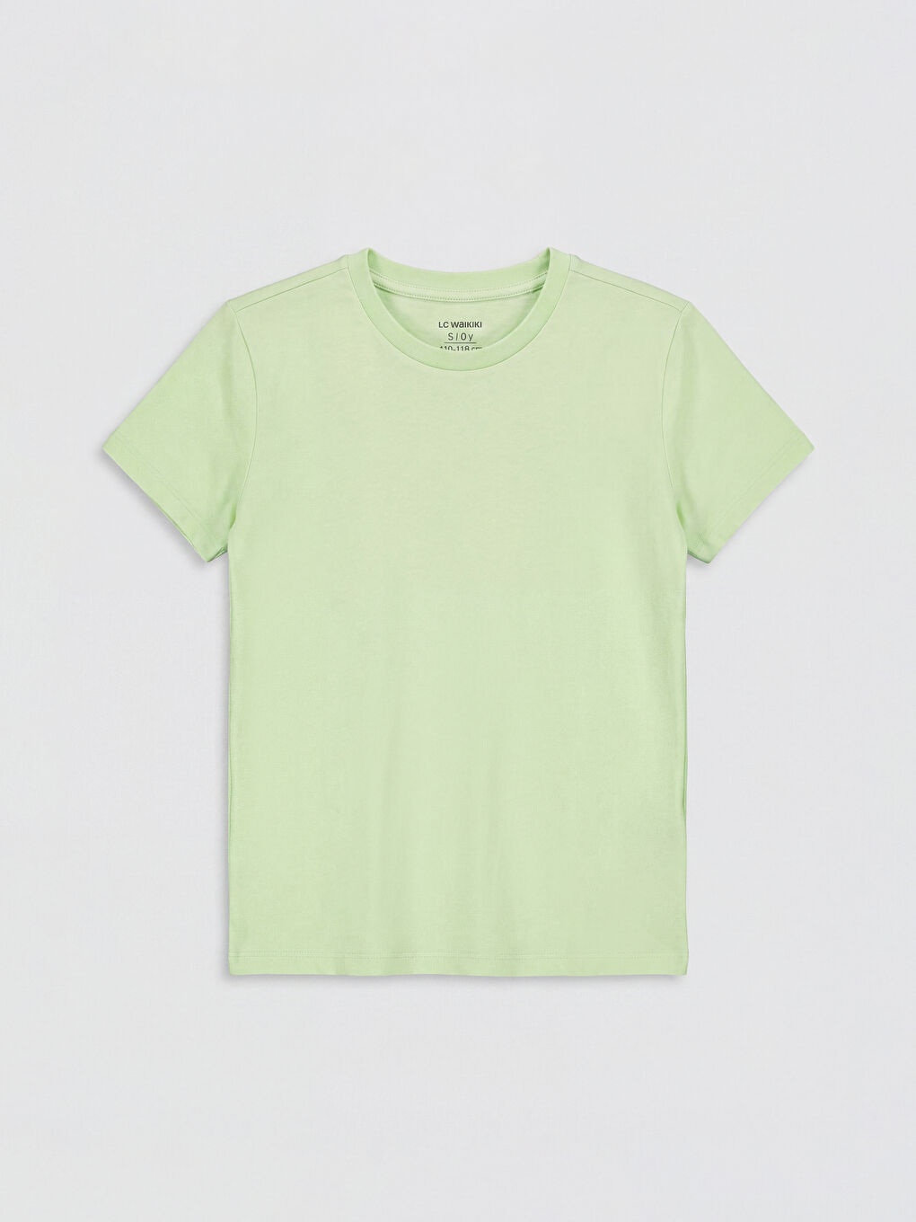 Ekru Bisiklet Yaka Kız Çocuk 3'lü Tişört-1