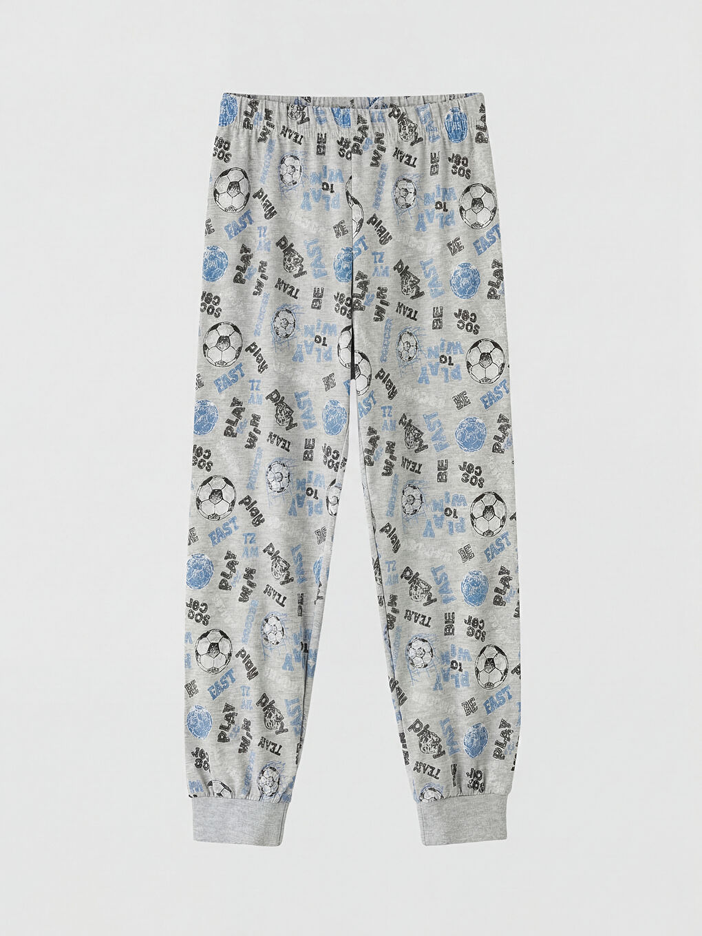 Gri Desenli Erkek Çocuk Pijama Takımı-3