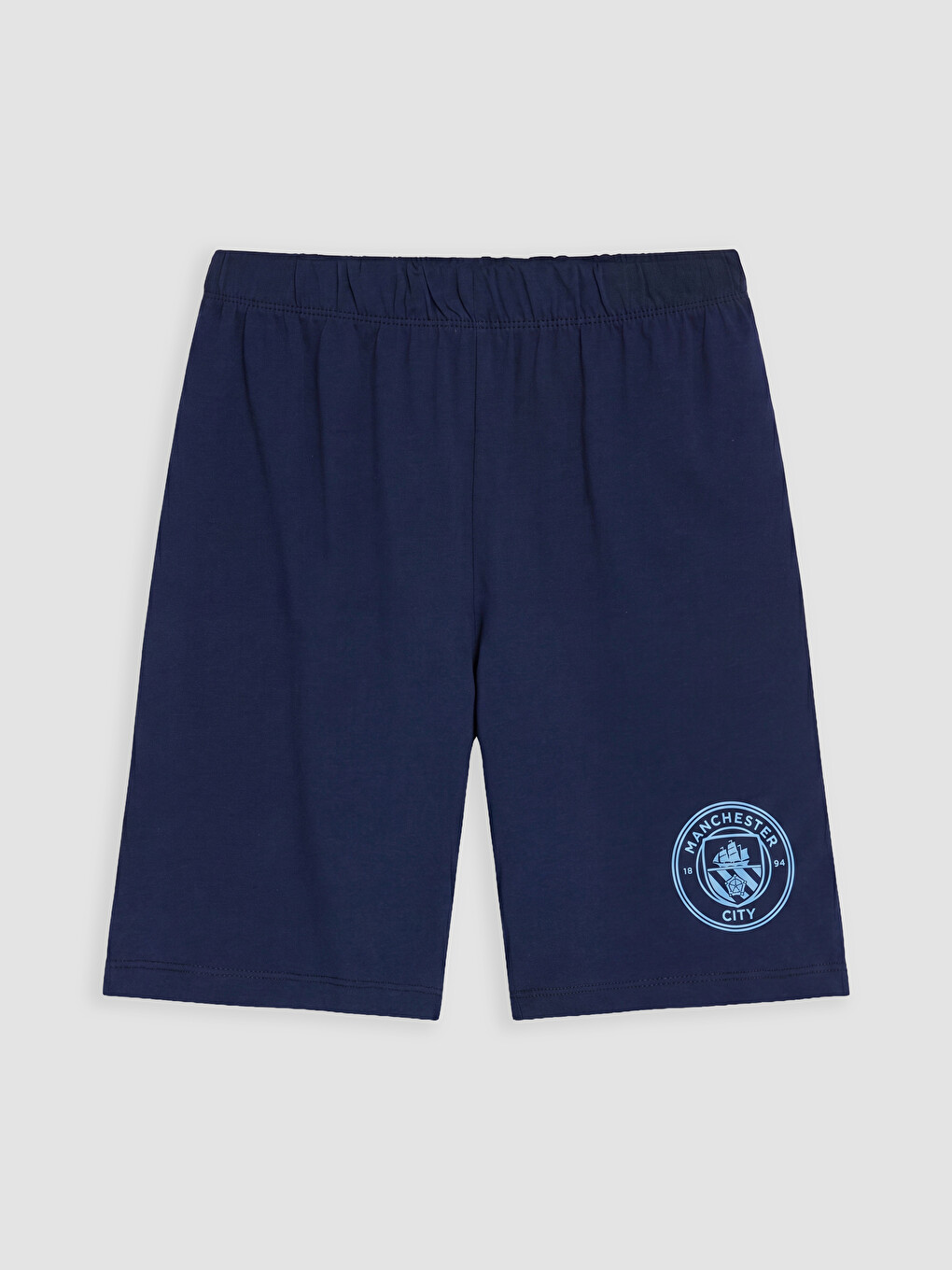 Mavi Manchester City Erkek Çocuk Şortlu Pijama Takımı-3