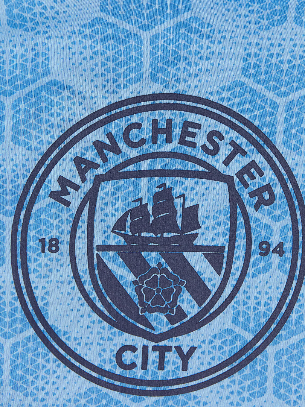 Mavi Manchester City Erkek Çocuk Şortlu Pijama Takımı-5