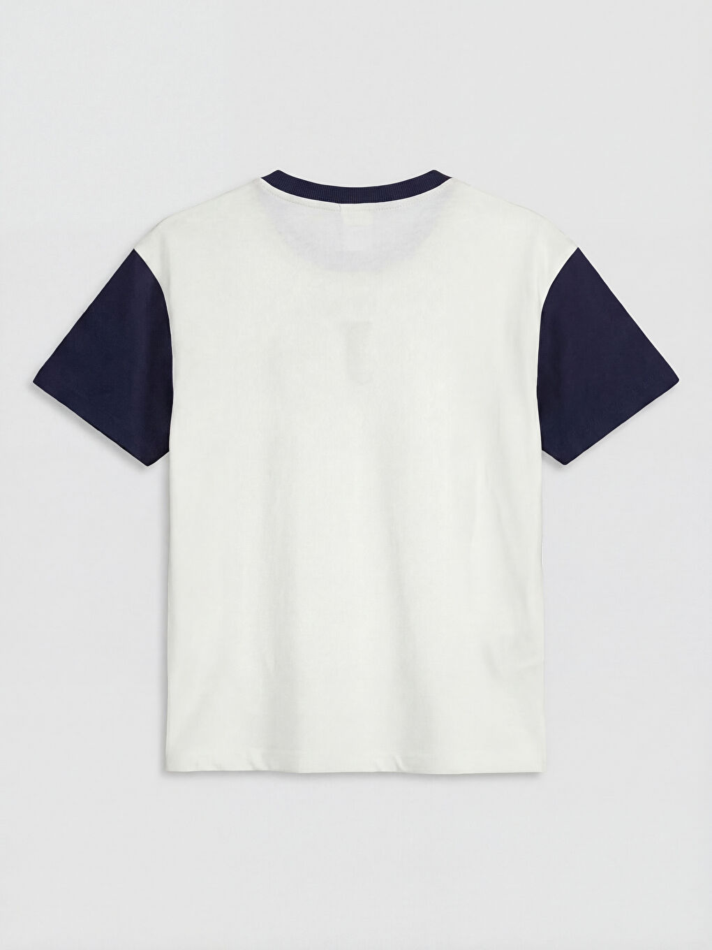 Ekru Bisiklet Yaka Baskılı Erkek Çocuk Tişört-1