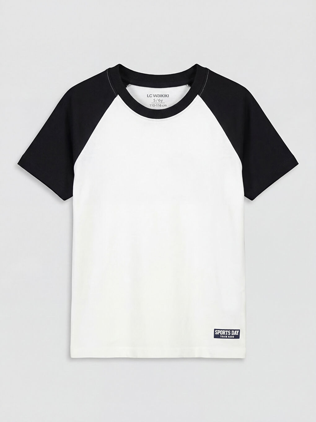 Ekru Bisiklet Yaka Erkek Çocuk Tişört