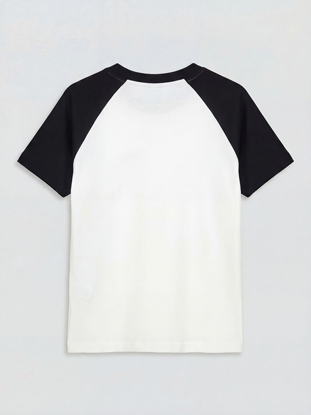 Ekru Bisiklet Yaka Erkek Çocuk Tişört-1