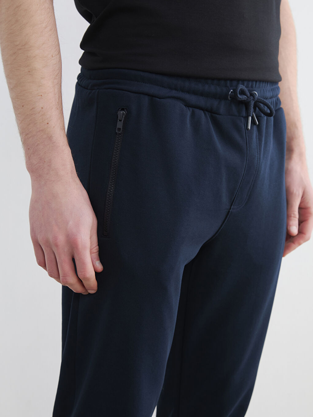 Lacivert Standart Kalıp Erkek Jogger Eşofman Altı-2