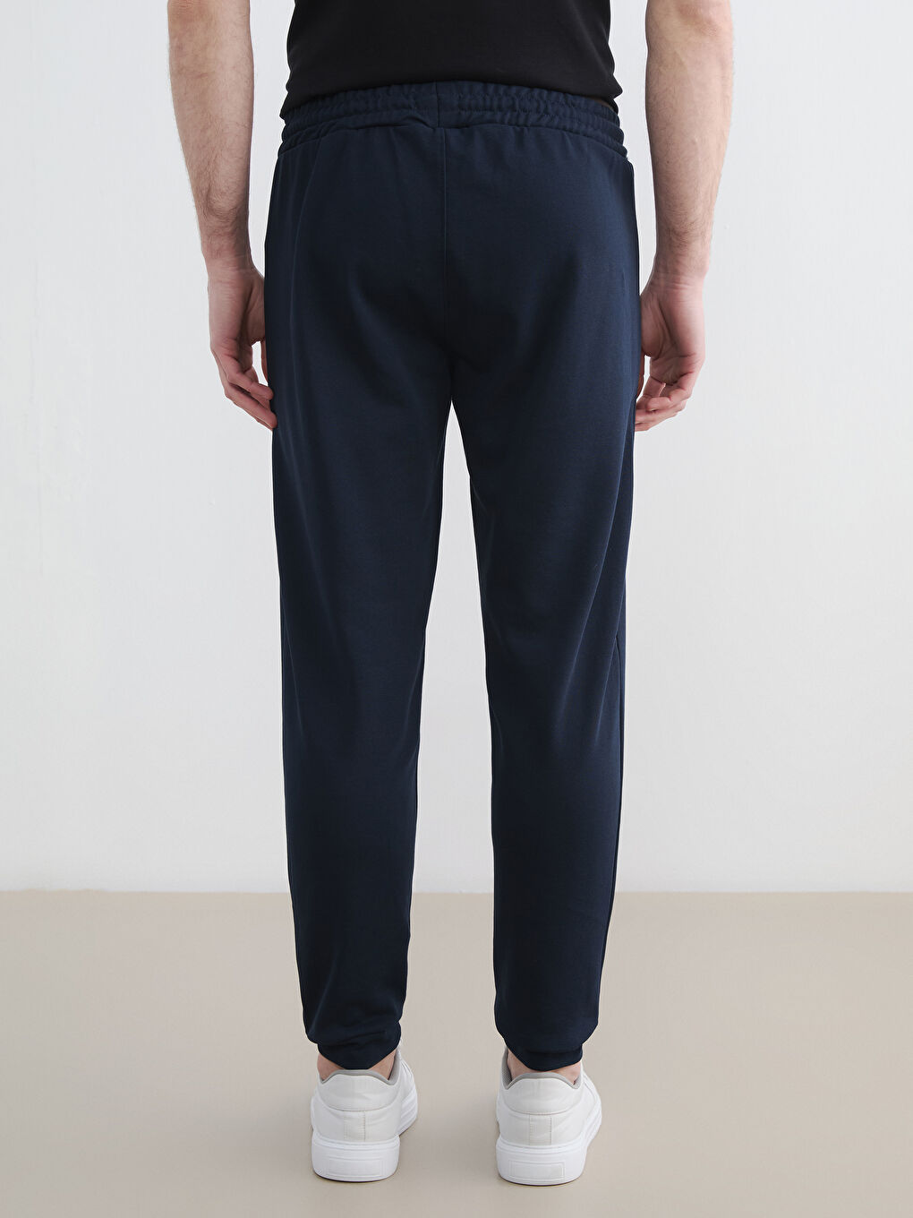 Lacivert Standart Kalıp Erkek Jogger Eşofman Altı-3