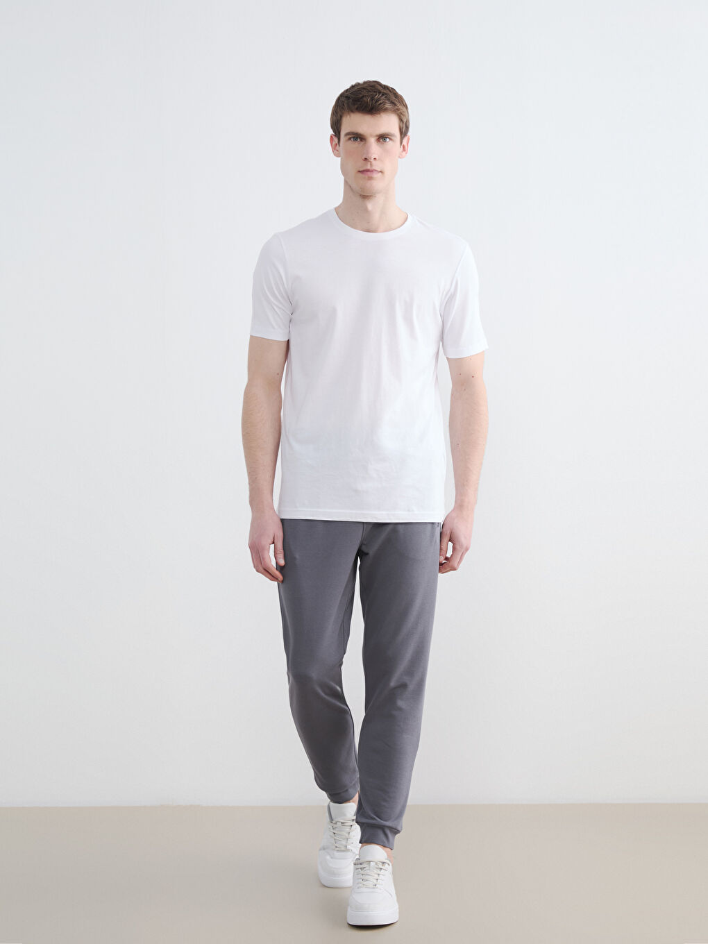 Gri Standart Kalıp Erkek Jogger Eşofman Altı