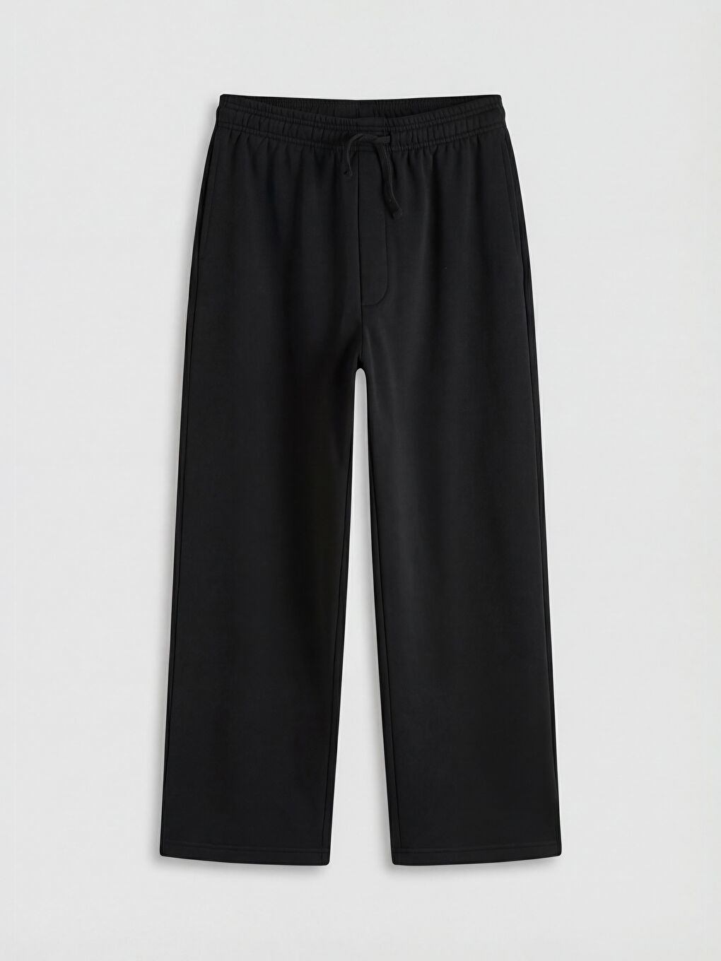 Siyah Rahat Kalıp Erkek Eşofman Altı