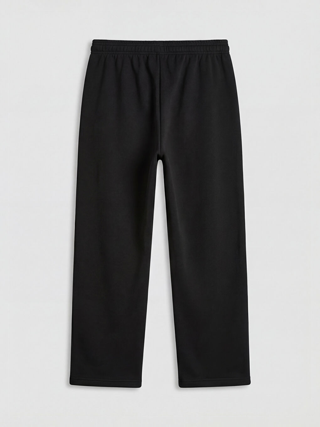 Siyah Rahat Kalıp Erkek Eşofman Altı-1