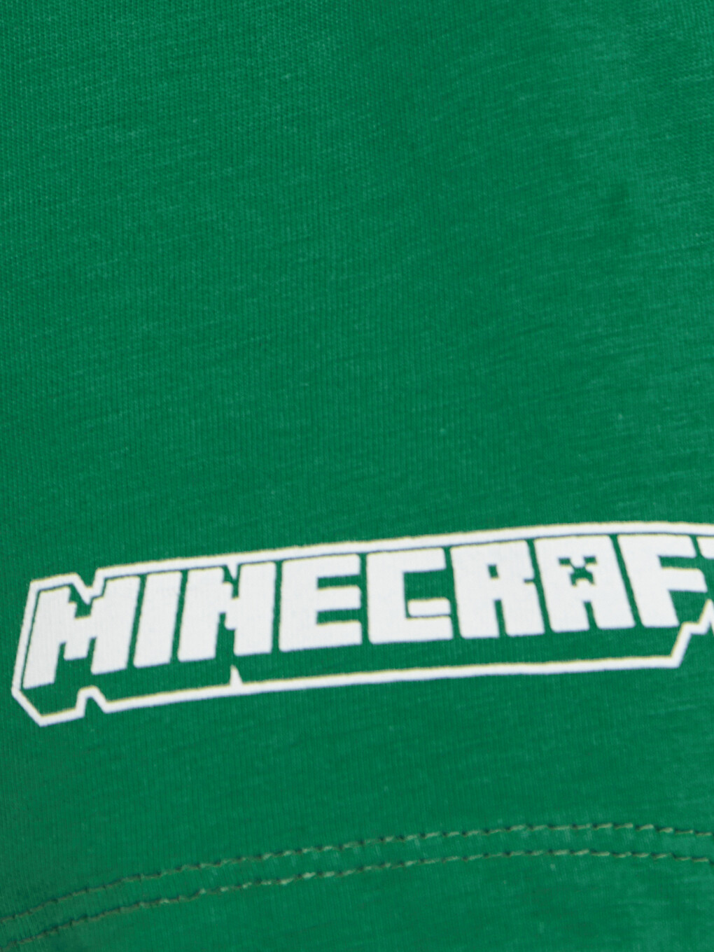 Ekru Minecraft Baskılı Erkek Çocuk Şortlu Pijama Takımı-5