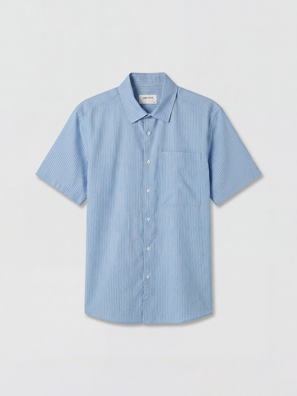 Mavi Regular Fit Çizgili Erkek Gömlek