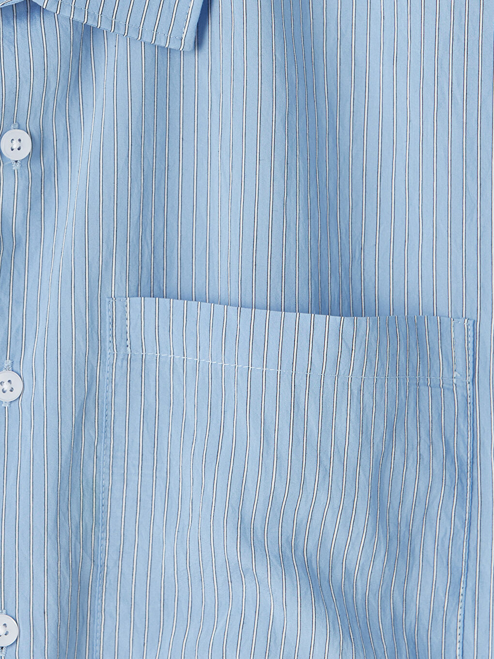 Mavi Regular Fit Çizgili Erkek Gömlek-2