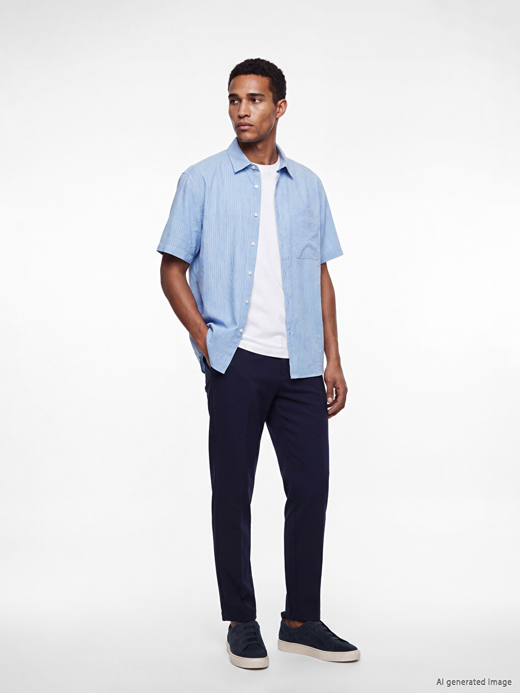 Regular Fit Striped Men's Shirt-1