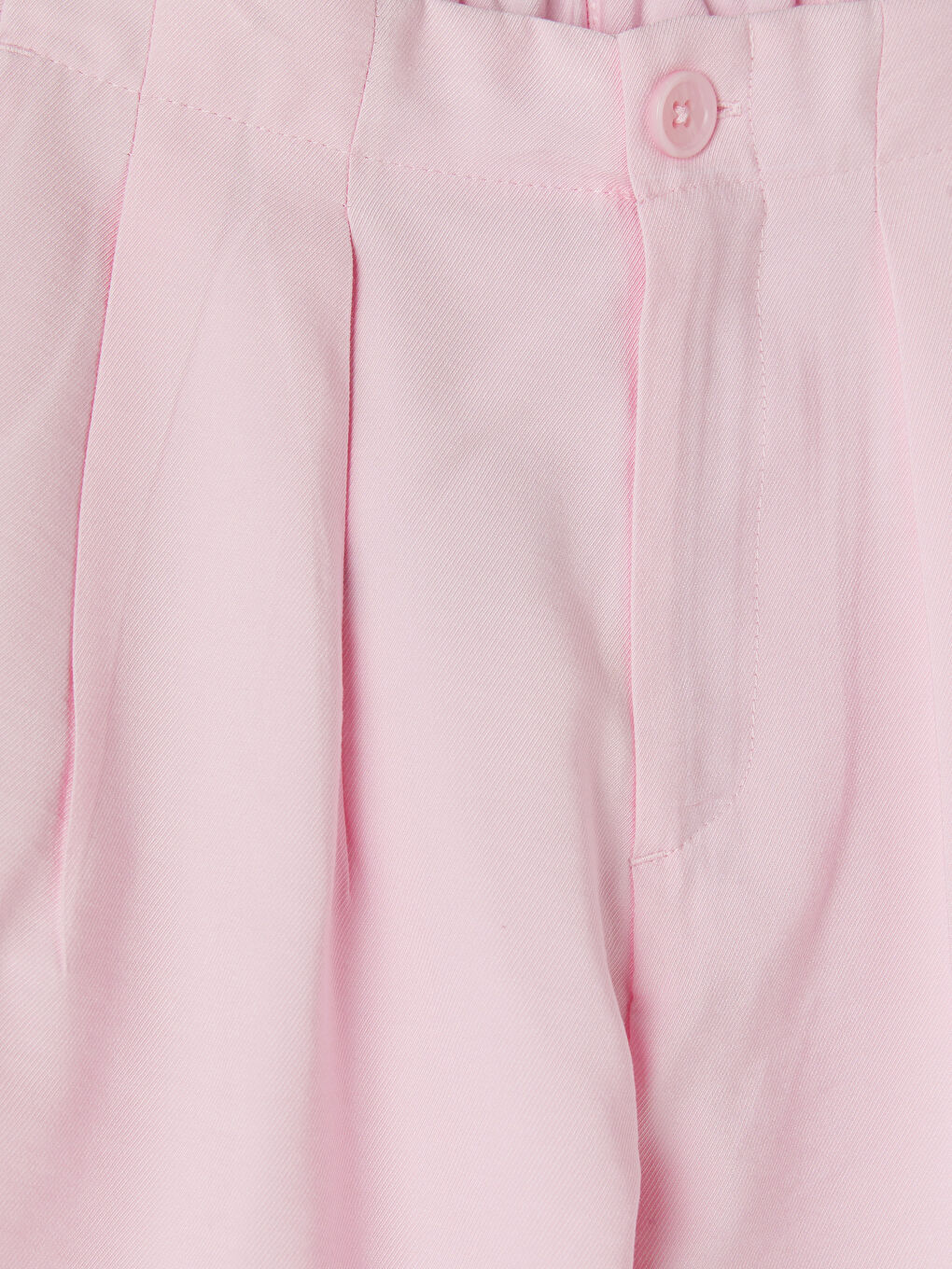 Pembe Regular Fit Beli Lastikli Kız Çocuk Şort-1