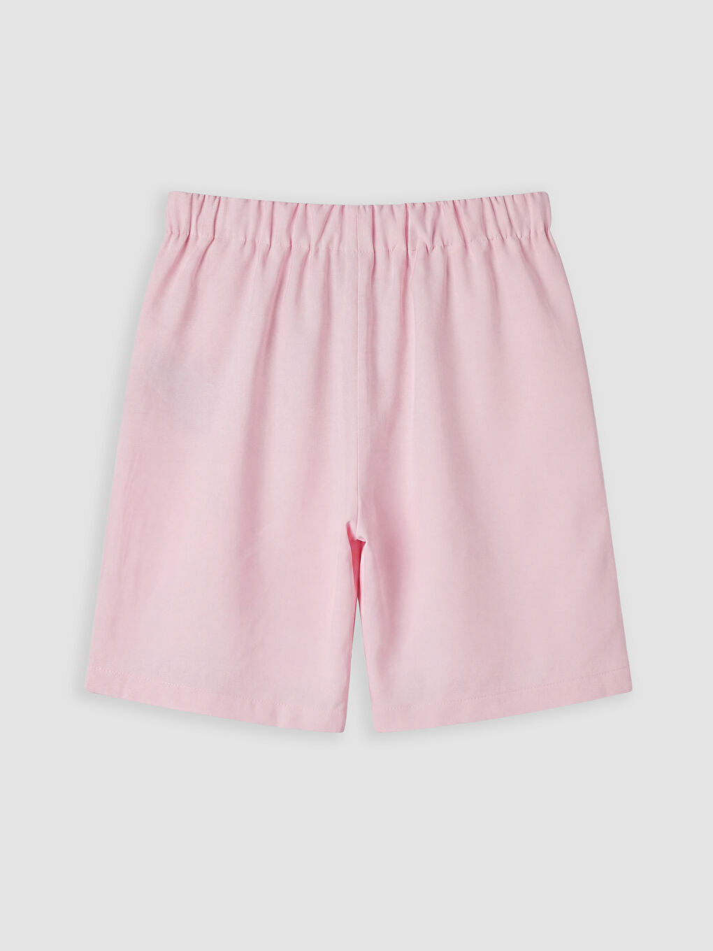 Pembe Regular Fit Beli Lastikli Kız Çocuk Şort-2