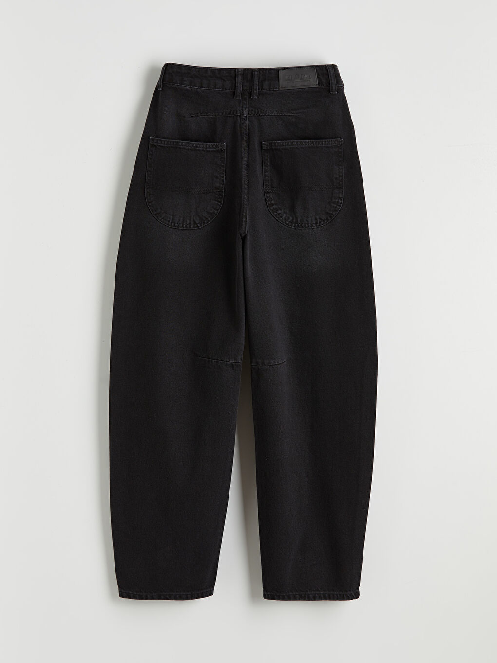 Siyah Baggy Fit Kadın Jean Pantolon-4