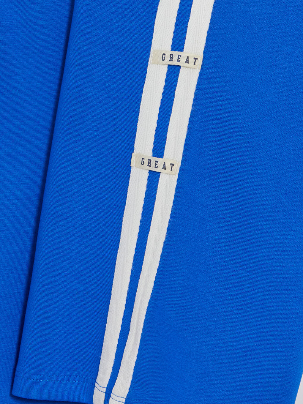 Mavi Geniş Paça Kız Çocuk Soft Touch Eşofman Altı-3