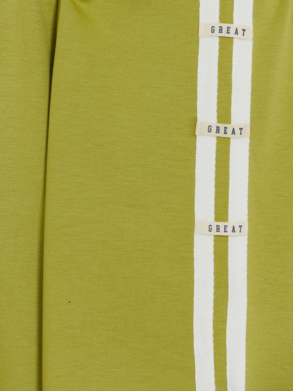 Yeşil Geniş Paça Kız Çocuk Soft Touch Eşofman Altı-3