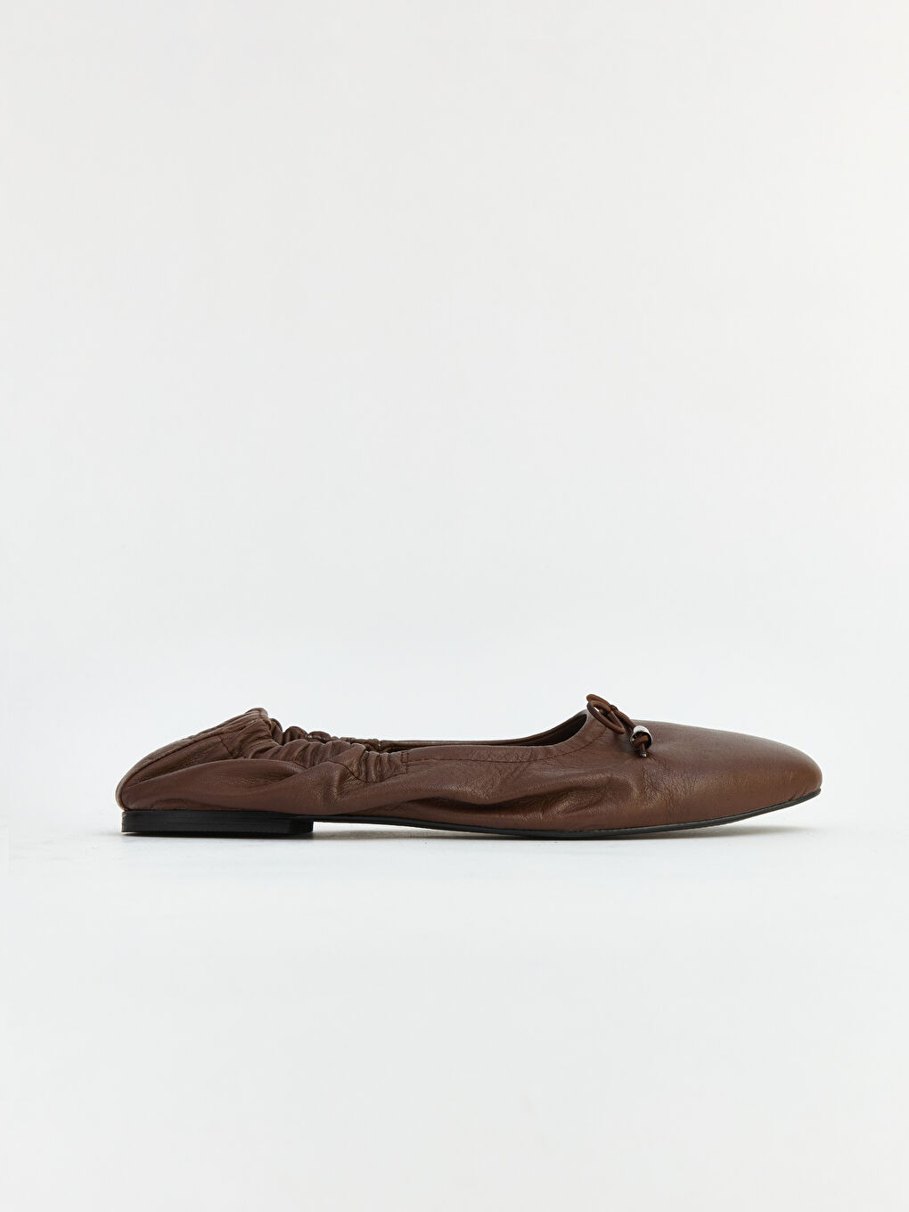 Kahverengi Hakiki Deri Kadın Babet-1