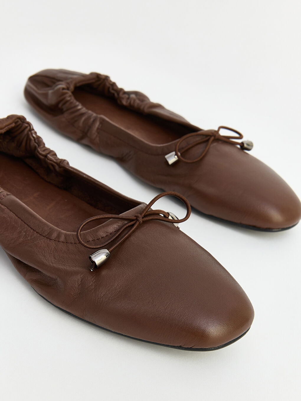 Kahverengi Hakiki Deri Kadın Babet-2