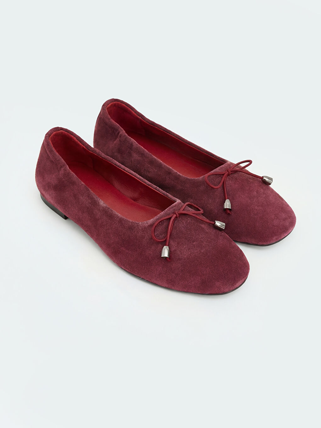 Bordo Süet Kadın Babet