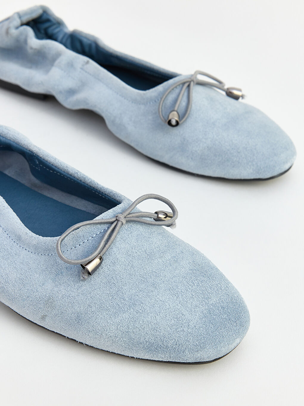 Mavi Süet Kadın Babet-2