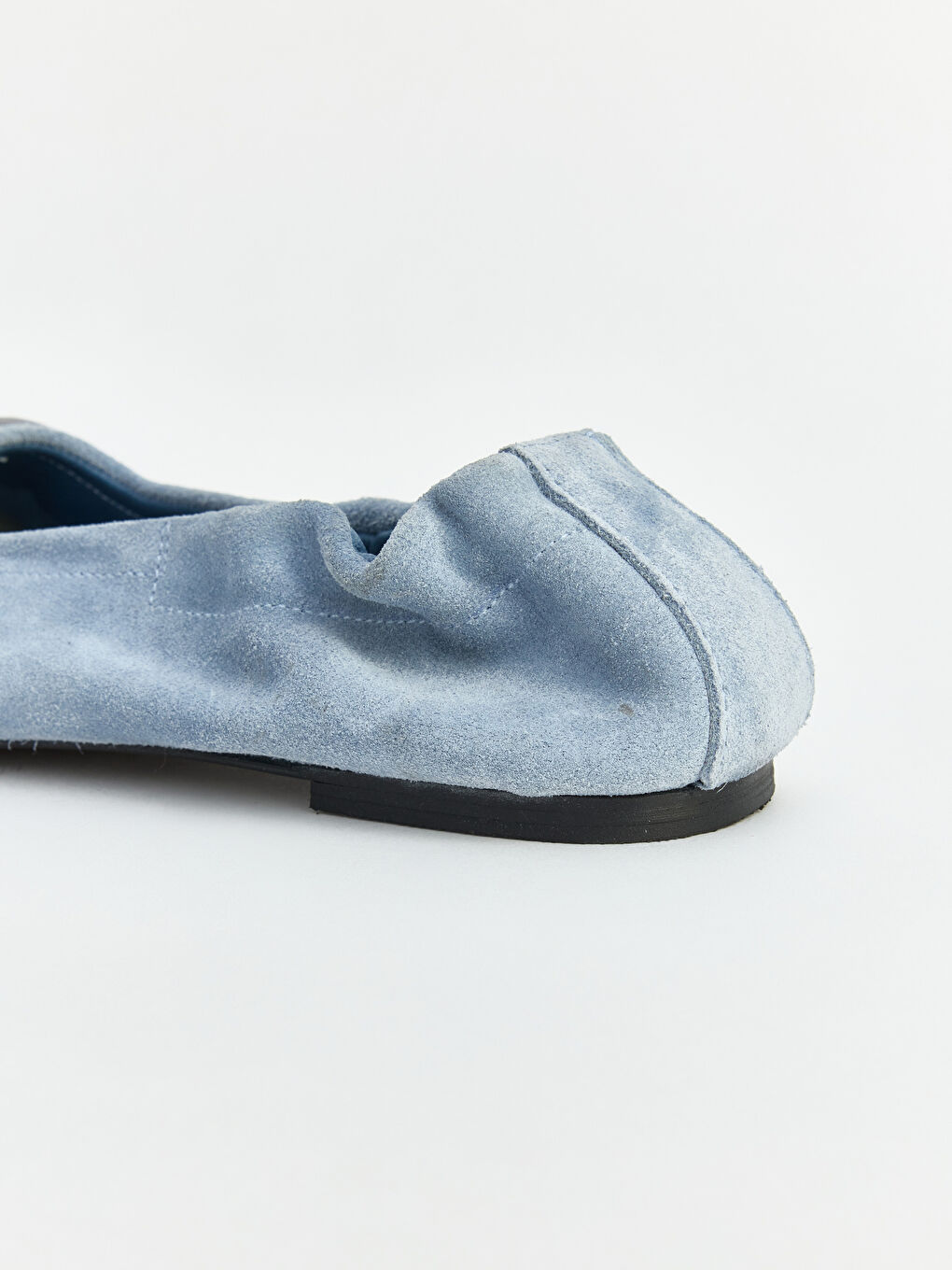 Mavi Süet Kadın Babet-3