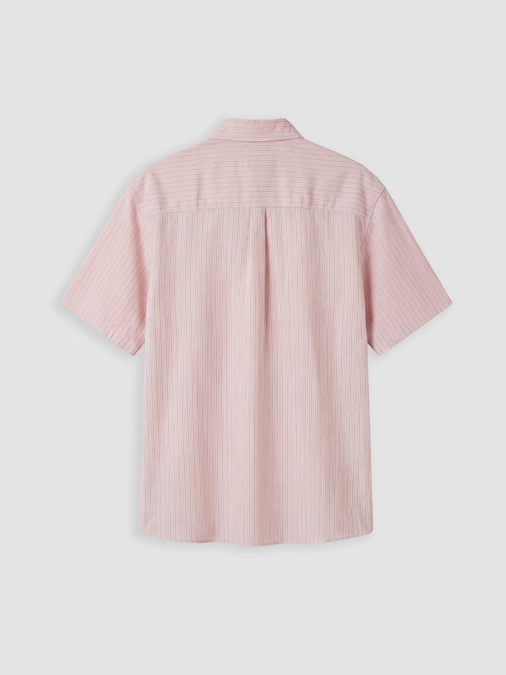 Pembe Regular Fit Çizgili Erkek Gömlek-5