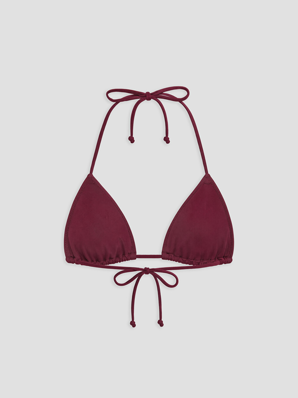 Mürdüm Çıkarılabilir Pedli Kadın Bikini Üstü-1