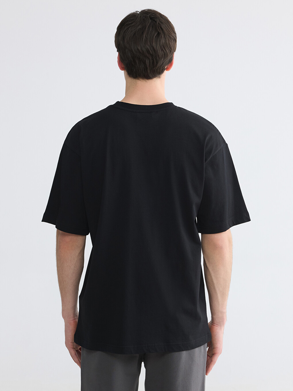 Crew Neck Embroidered Jersey Men's T-Shirt-3