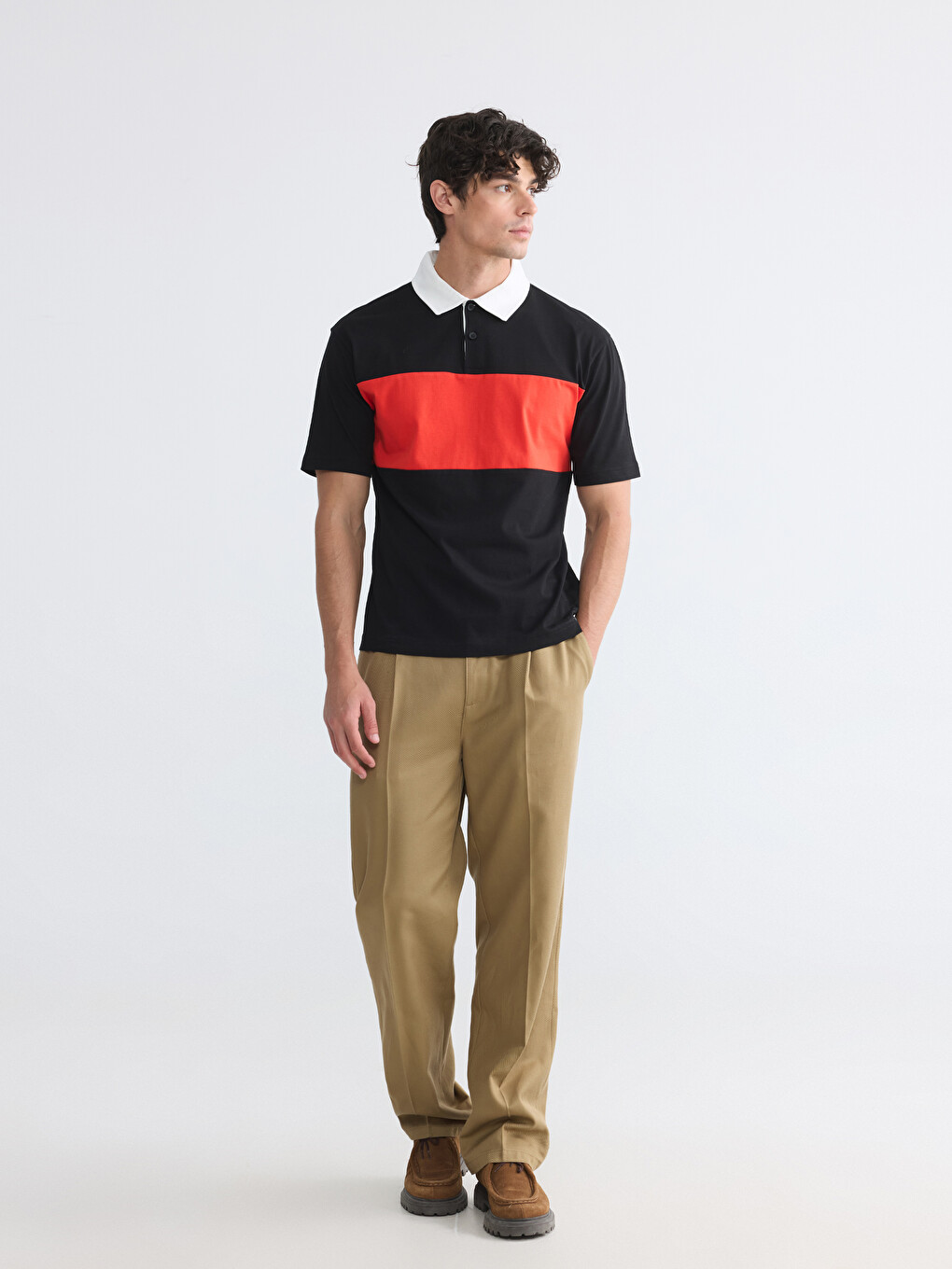 Relax Fit Color Block Men's T-Shirt-1