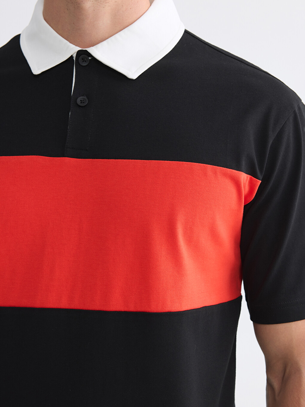 Relax Fit Color Block Men's T-Shirt-2