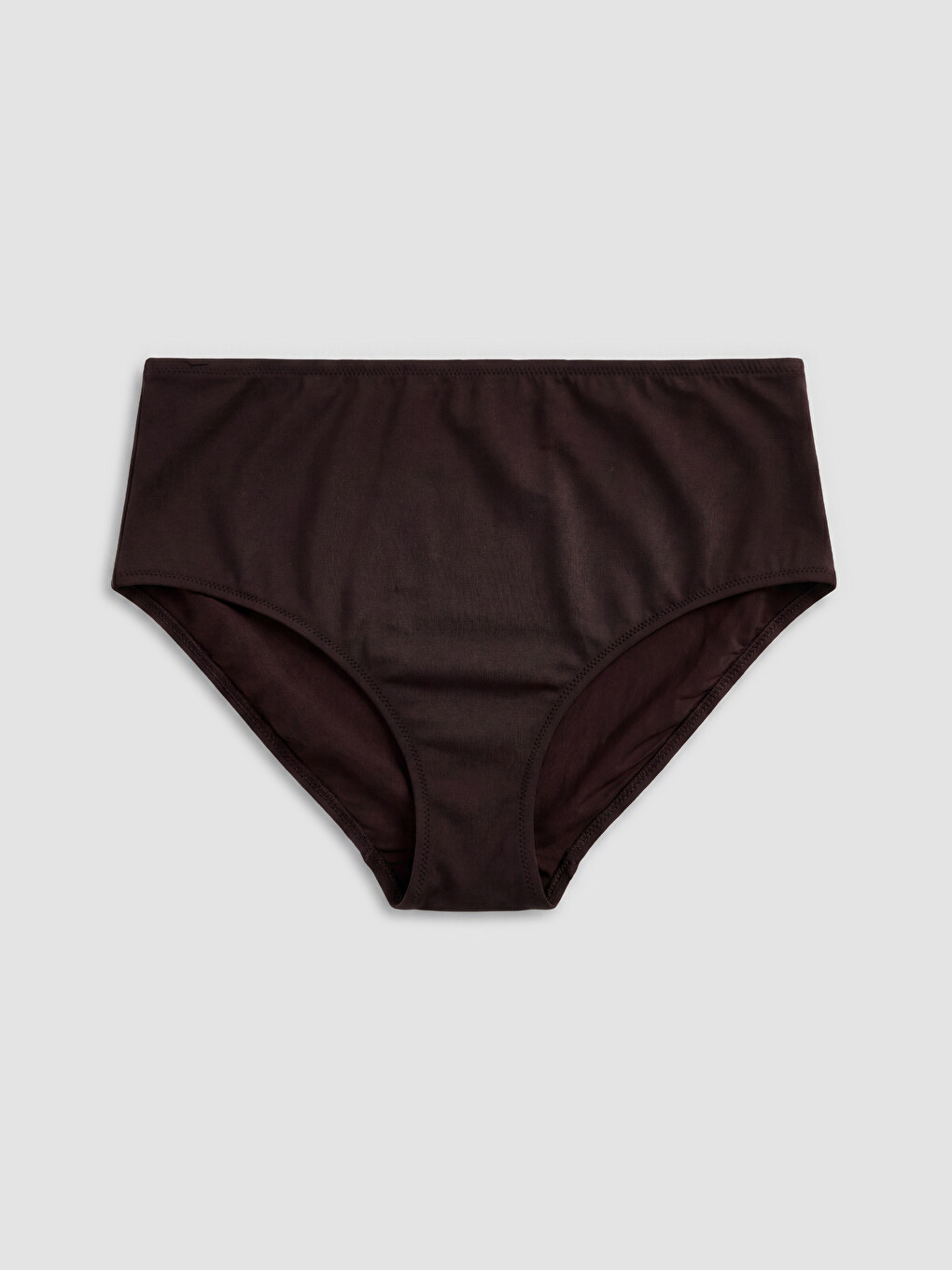 Kahverengi Yüksek Bel Kadın Bikini Altı
