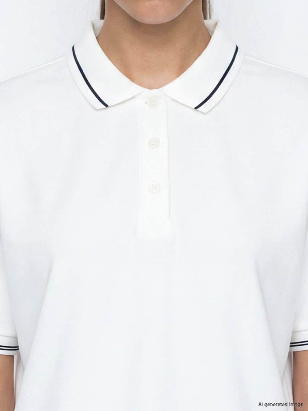 Polo Collar Women's Sport T-Shirt-2