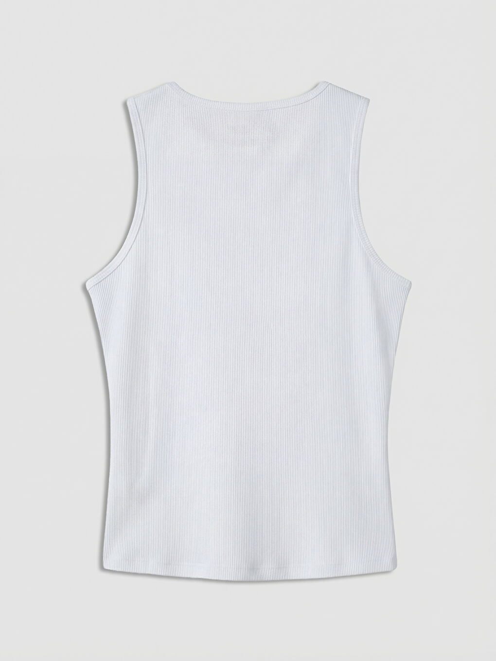 Beyaz Bisiklet Yaka Kadın Sporcu Atleti-1