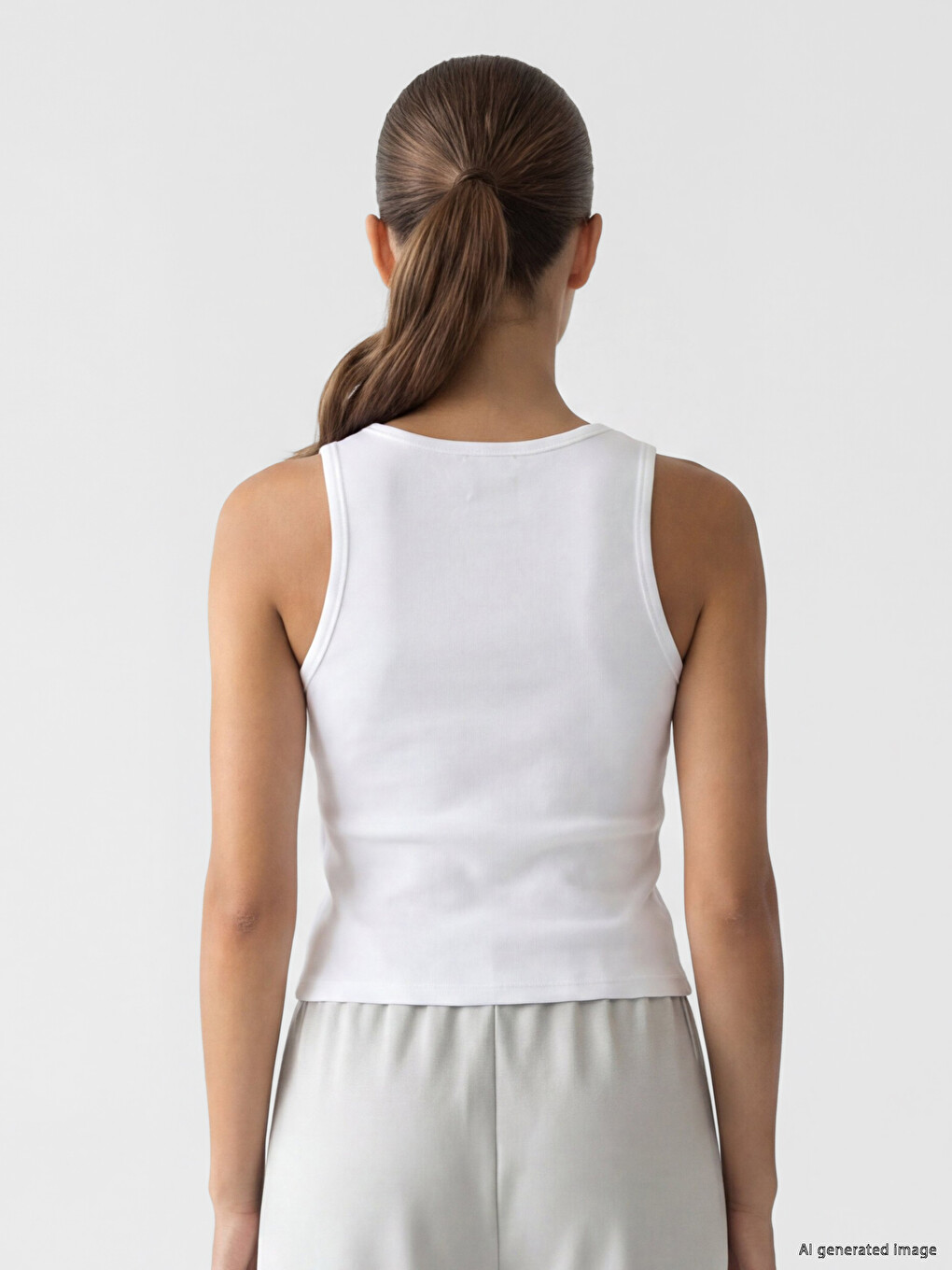 Crew Neck Women's Athletic Tank Top-3