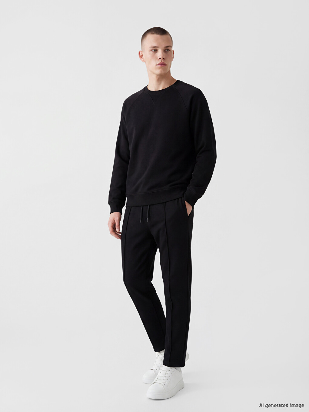 Crew Neck Men's Sweatshirt-1