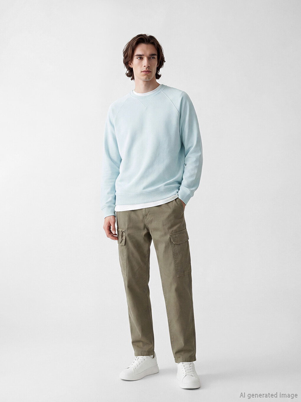Crew Neck Men's Sweatshirt-1