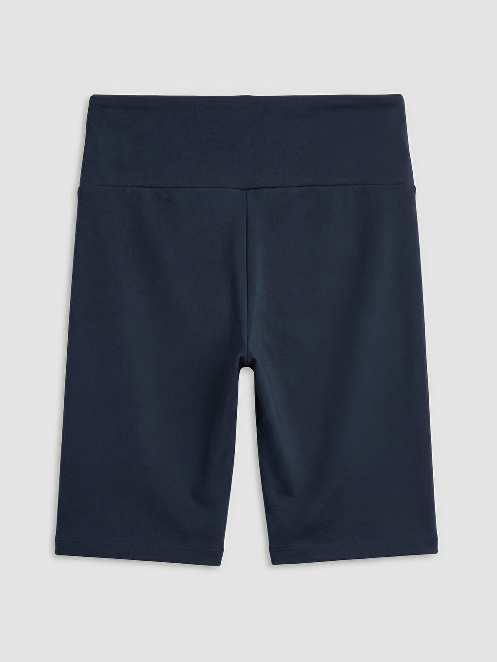 Lacivert Beli Lastikli Kadın Spor Şort Tayt-1