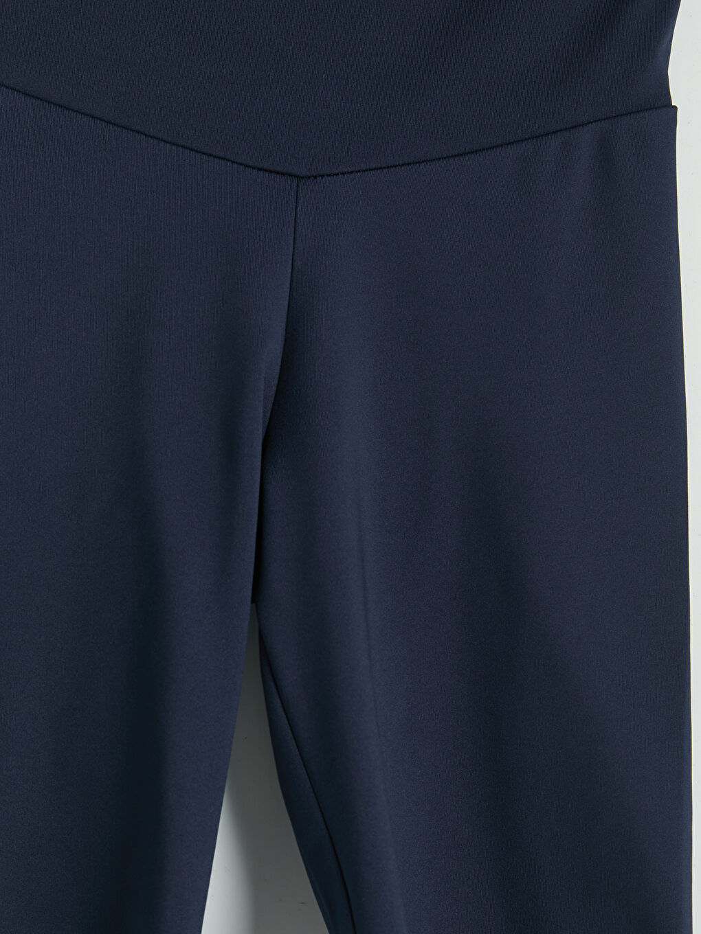 Lacivert Beli Lastikli Kadın Spor Şort Tayt-2