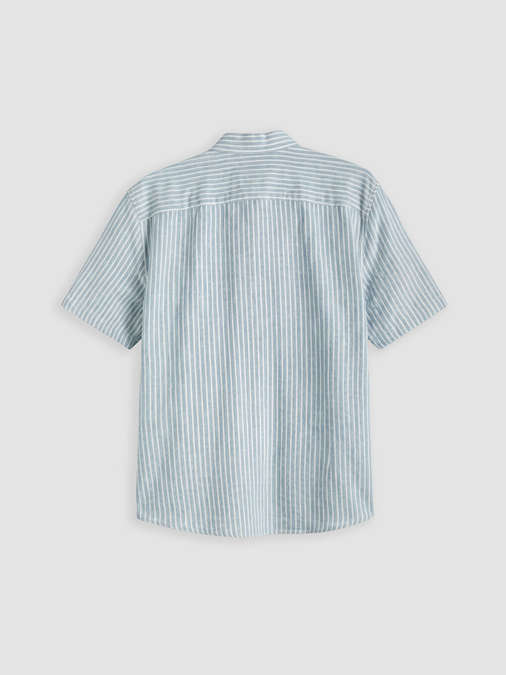 Mavi Regular Fit Çizgili Dokulu Erkek Gömlek-5