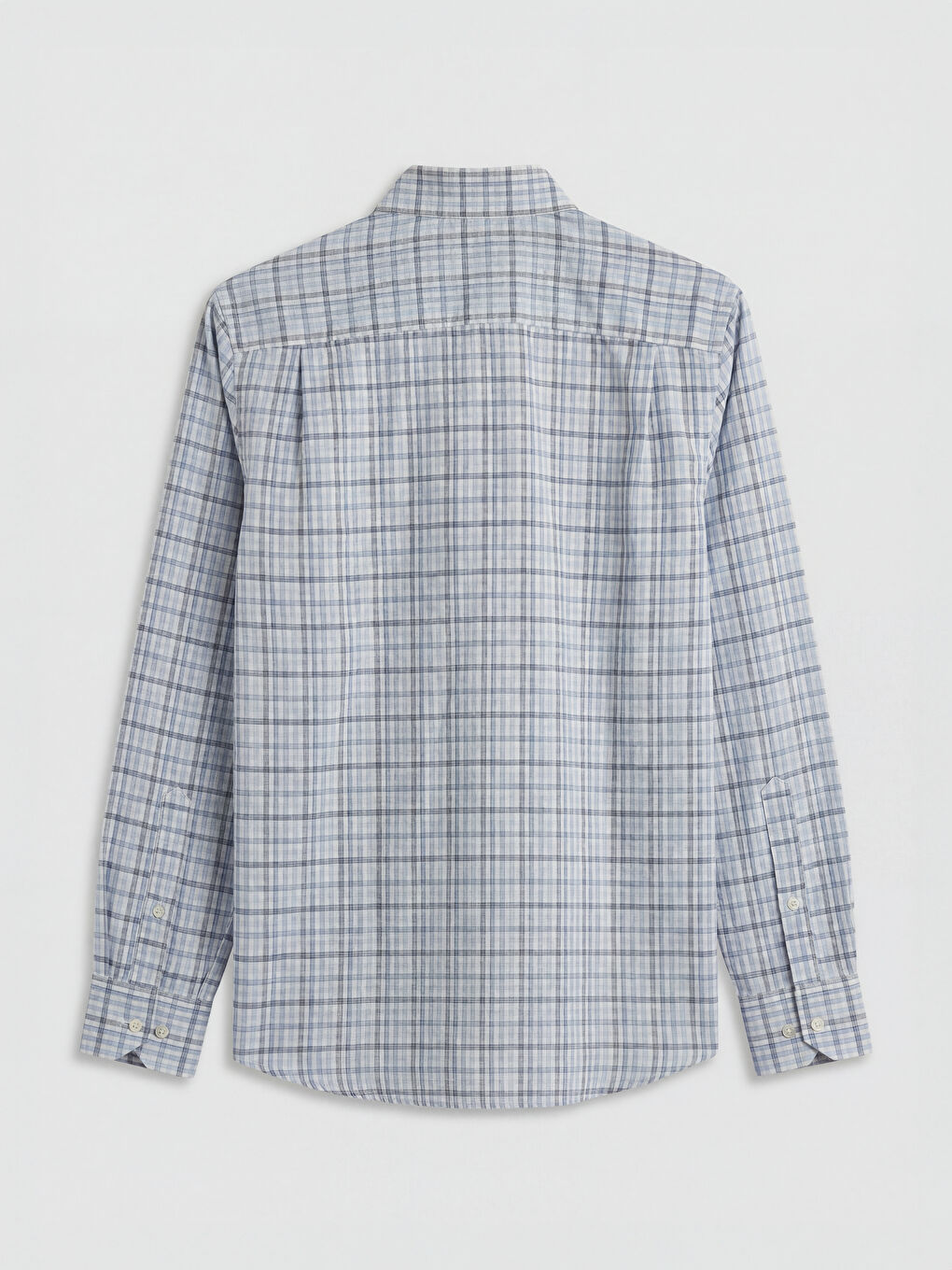 Mavi Regular Fit Ekose Erkek Gömlek-5