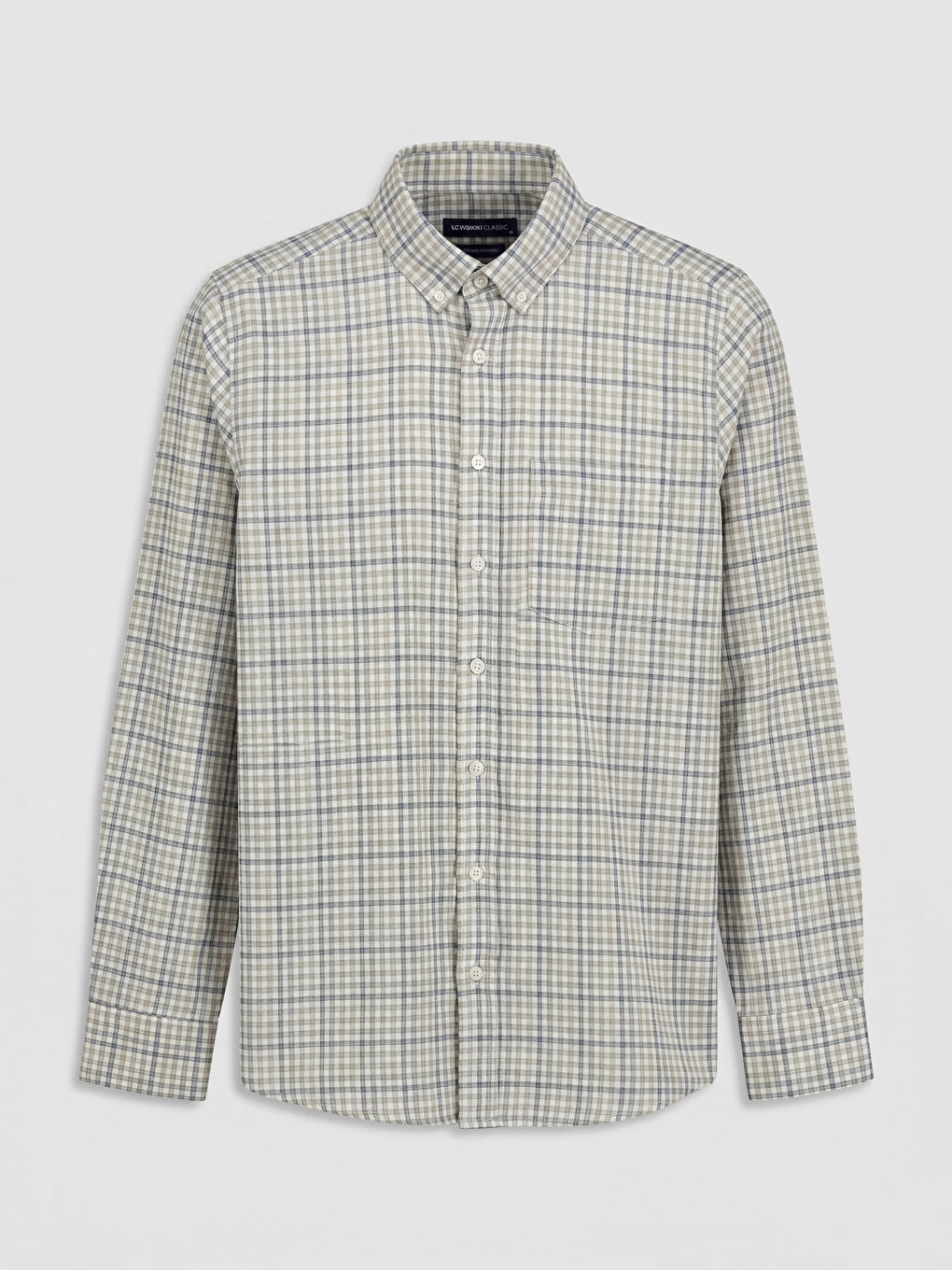 Yeşil Regular Fit Ekose Erkek Gömlek-4