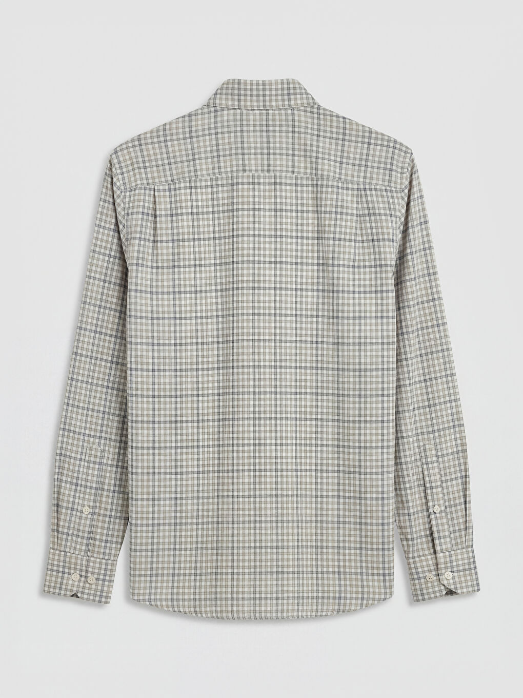 Yeşil Regular Fit Ekose Erkek Gömlek-5