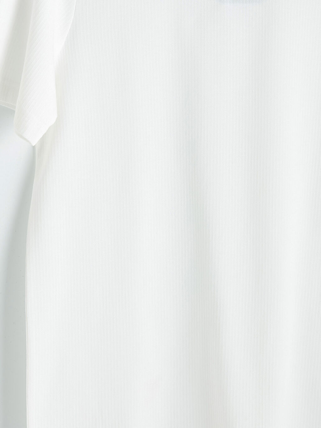 Ekru Bisiklet Yaka Fitilli Erkek Tişört-2