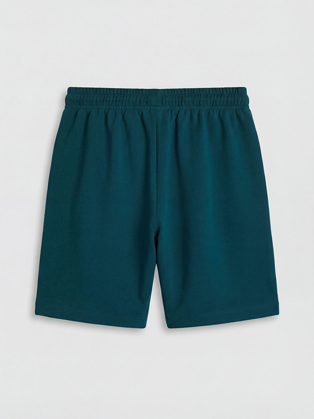 Petrol Beli Lastikli Kadın Spor Şort-1