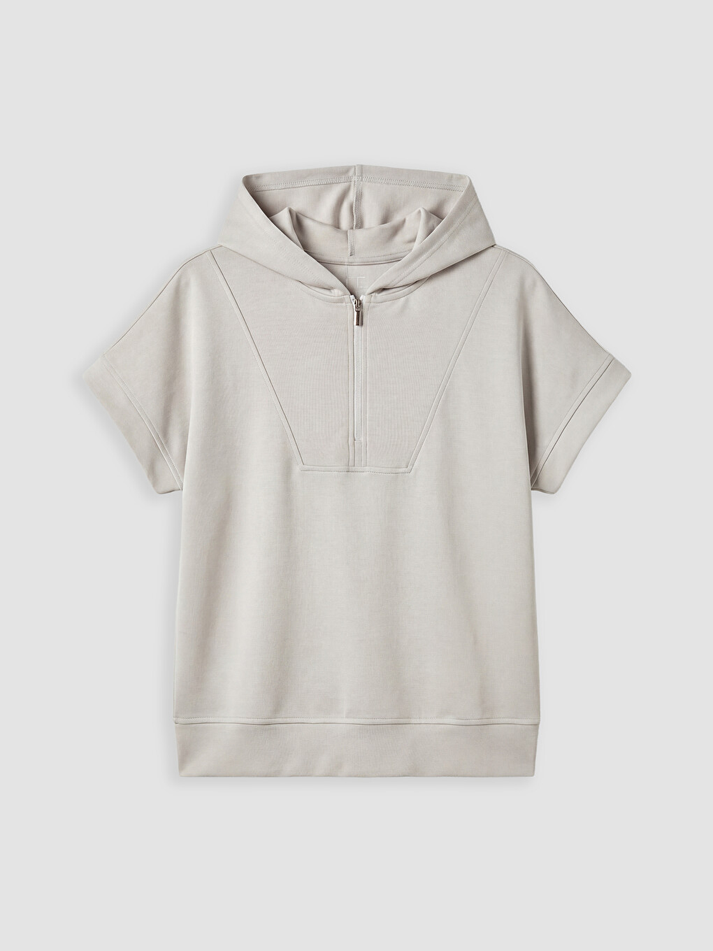 Gri Soft Touch Oversize Kadın Hoodie