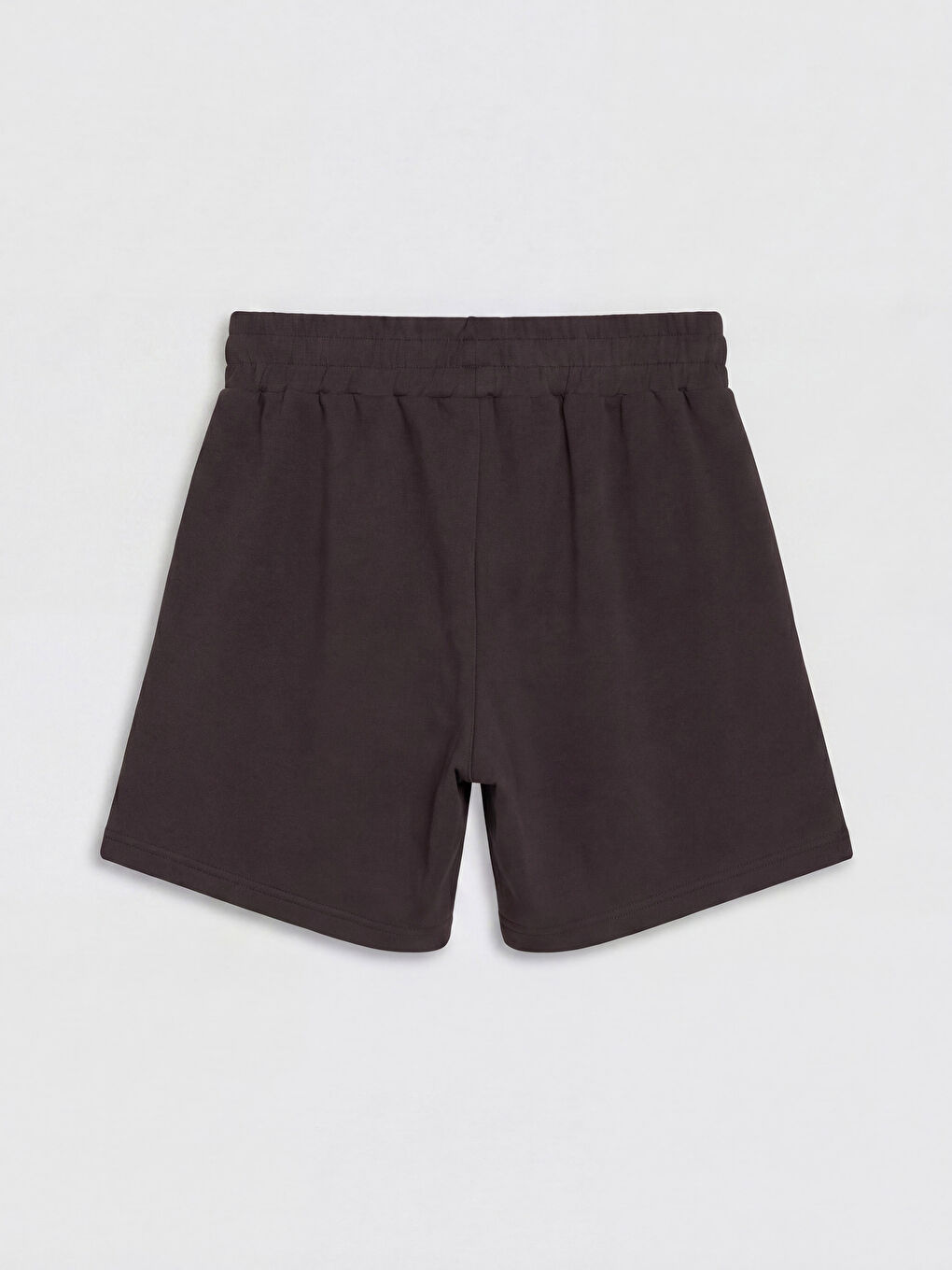 Kahverengi Beli Lastikli Soft Touch Kadın Spor Şort-1