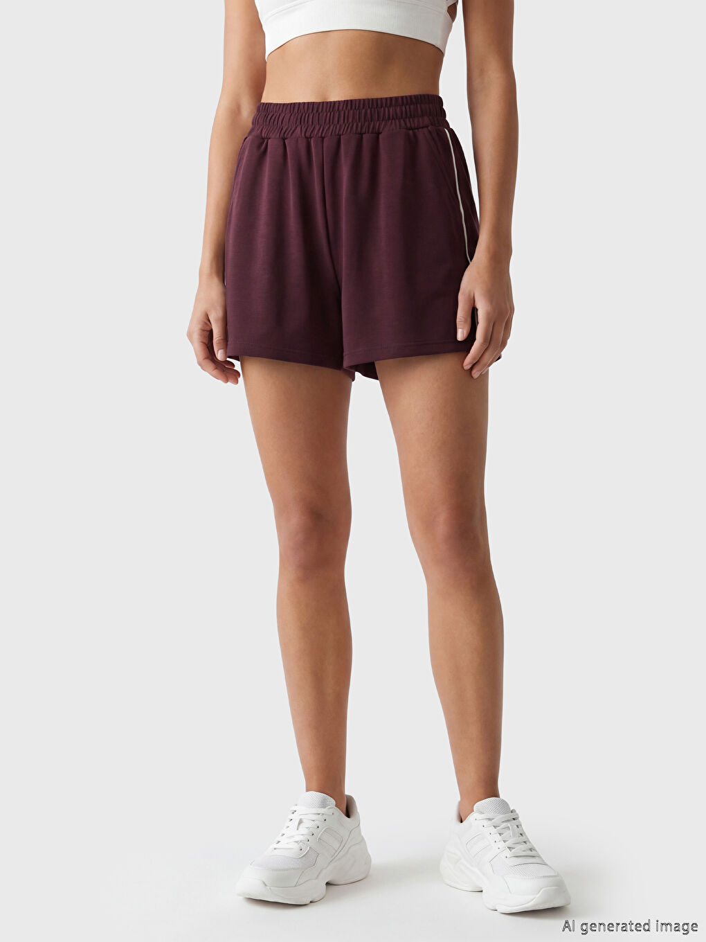 Žena BORDO Aktivne kratke hlače-1