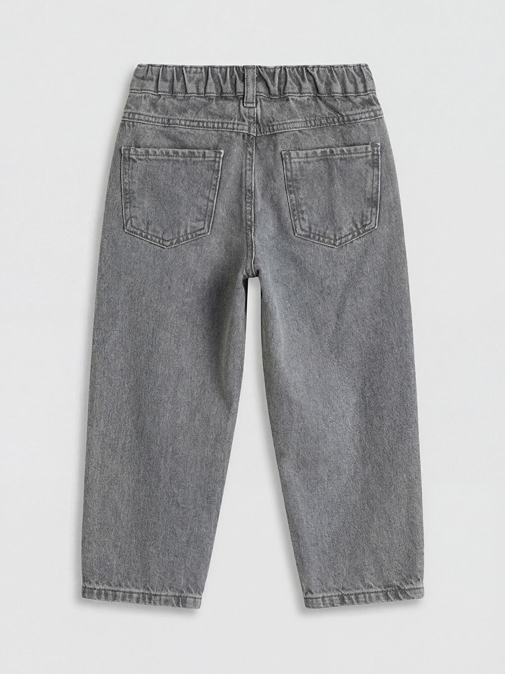 Gri Loose Fit Erkek Çocuk Jean Pantolon-1