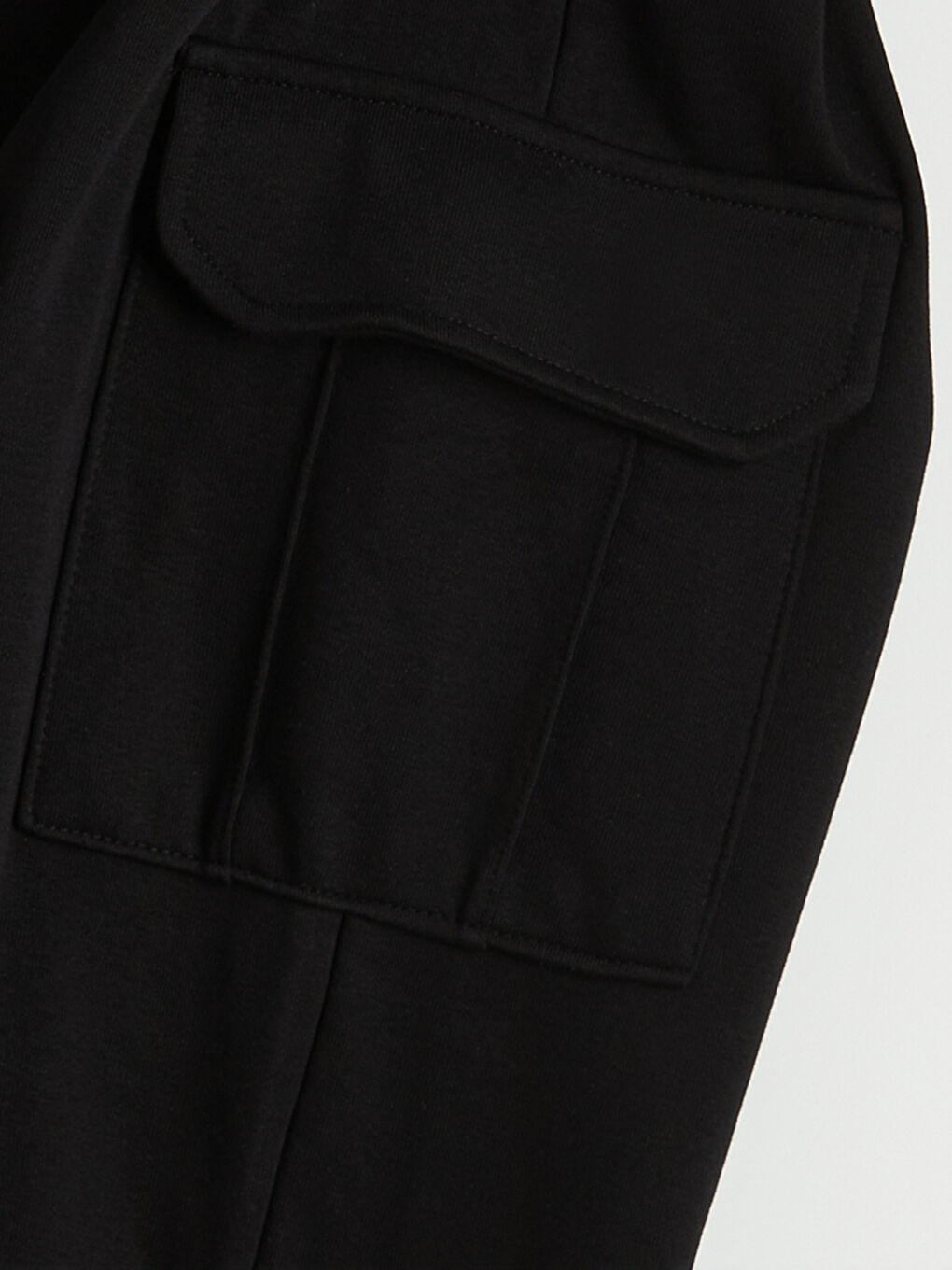 Siyah Standart Kalıp Erkek Jogger Eşofman Altı-2